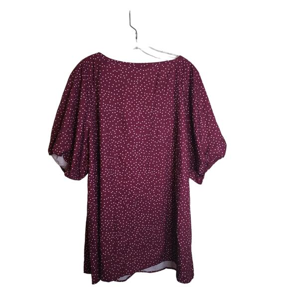BloomChic Puff Sleeve Pleat Crew Neck Top, NWT, 4X - Picture 6 of 6